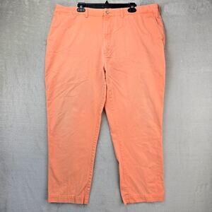 Vintage Polo Ralph Lauren Pants Mens 42x30 Peach Classic Twill Trousers 90s Y2K
